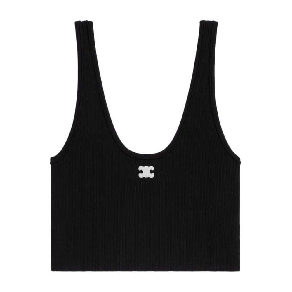 Celine Women Triomphe Cotton Top